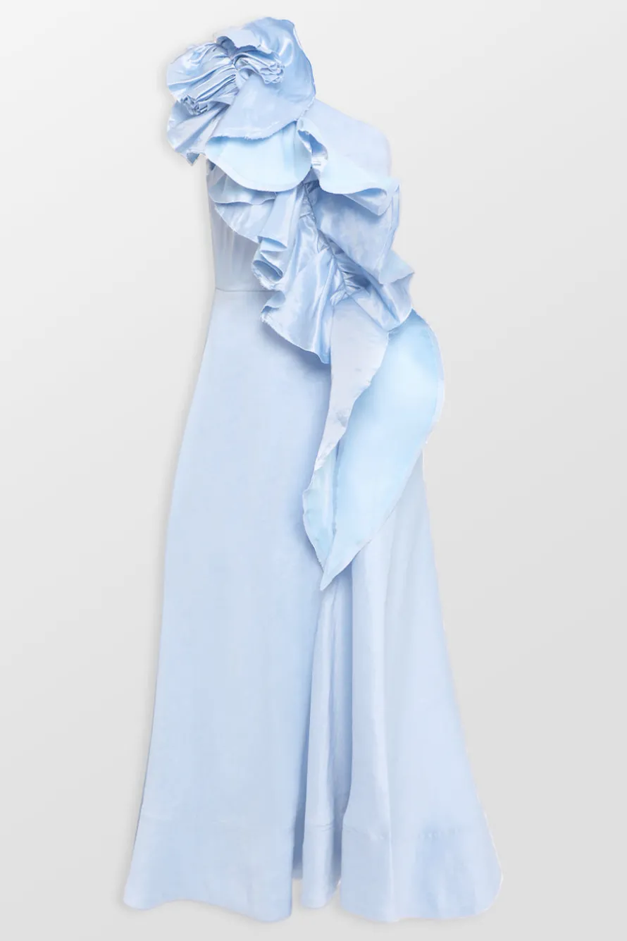 Adelia Ruffle Midi Dress
