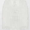 A-Line Crystal Mini Skirt