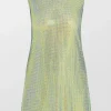 A-Line Sleeveless Mini Dress