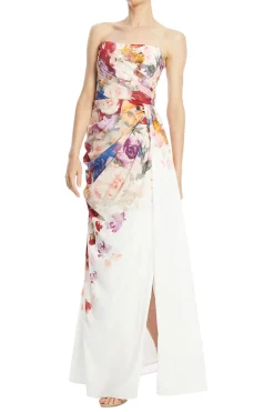 Anastasia Bustier Floral Maxi Dress