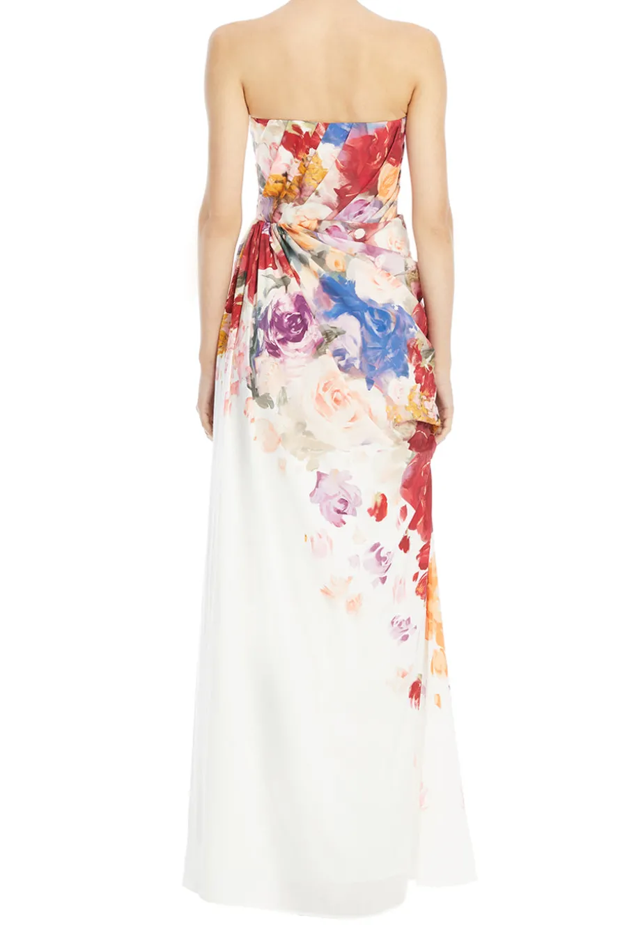 Anastasia Bustier Floral Maxi Dress