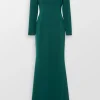 Angel Eyes Embellished Evening Gown
