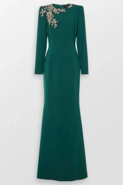 Angel Eyes Embellished Evening Gown