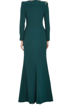 Angel Eyes Embellished Evening Gown