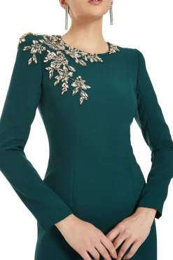 Angel Eyes Embellished Evening Gown