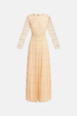 Anissa Embellished Tulle Evening Dress