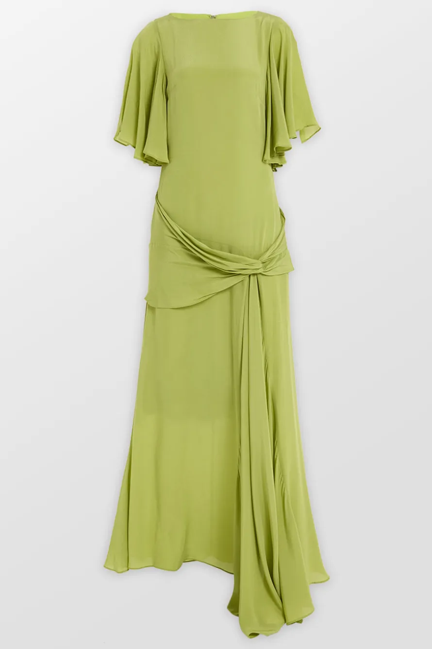 Arlowe Maxi Dress With Front Knot