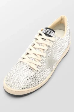 Ball Star Suede Sneakers With Upper Crytals