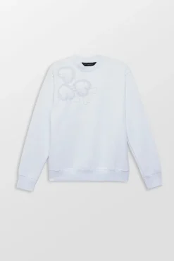 Beads Heart Embroidery Sweatshirt