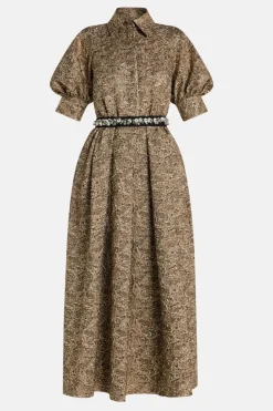 Belted Evening Dress