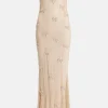 Berisa Bow Embellished Evening Dress