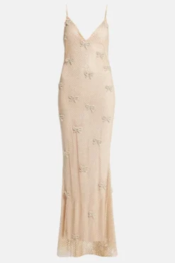 Berisa Bow Embellished Evening Dress