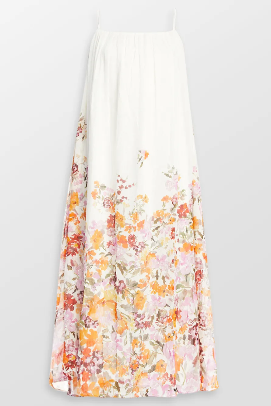 Boeri Border Print Midi Dress