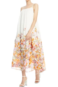 Boeri Border Print Midi Dress