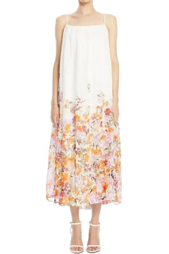 Boeri Border Print Midi Dress