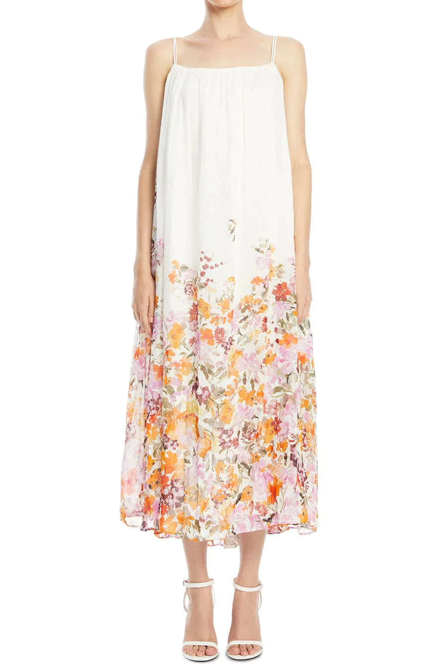 Boeri Border Print Midi Dress
