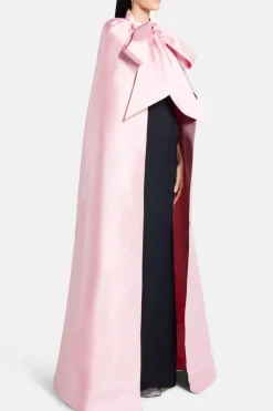 Bow Cape Evening Gown