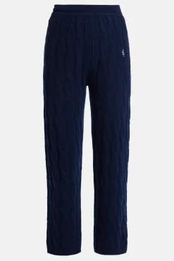 Cable Knit Cashmere Trousers