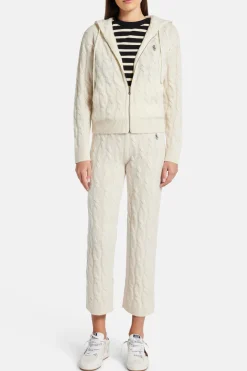 Cable Knit Cashmere Trousers