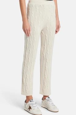 Cable Knit Cashmere Trousers