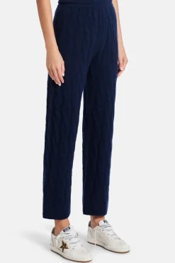 Cable Knit Cashmere Trousers