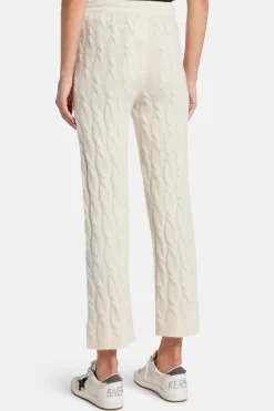 Cable Knit Cashmere Trousers