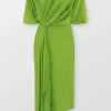 Cape Sleeve Cut Out Dress
