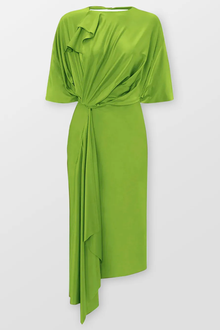 Cape Sleeve Cut Out Dress