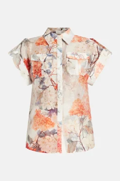Catarina Hydrangea Blouse