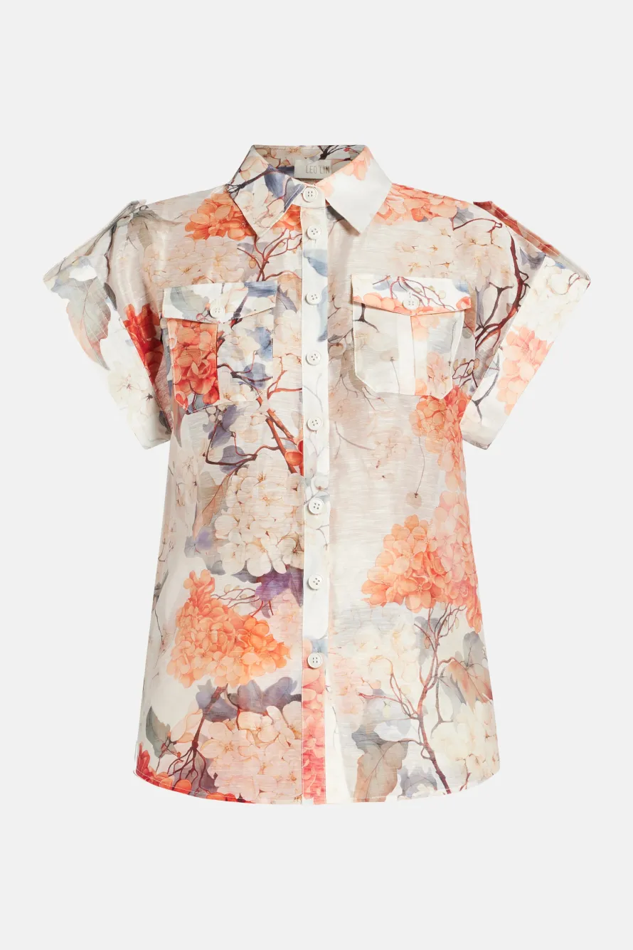 Catarina Hydrangea Blouse