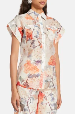 Catarina Hydrangea Blouse