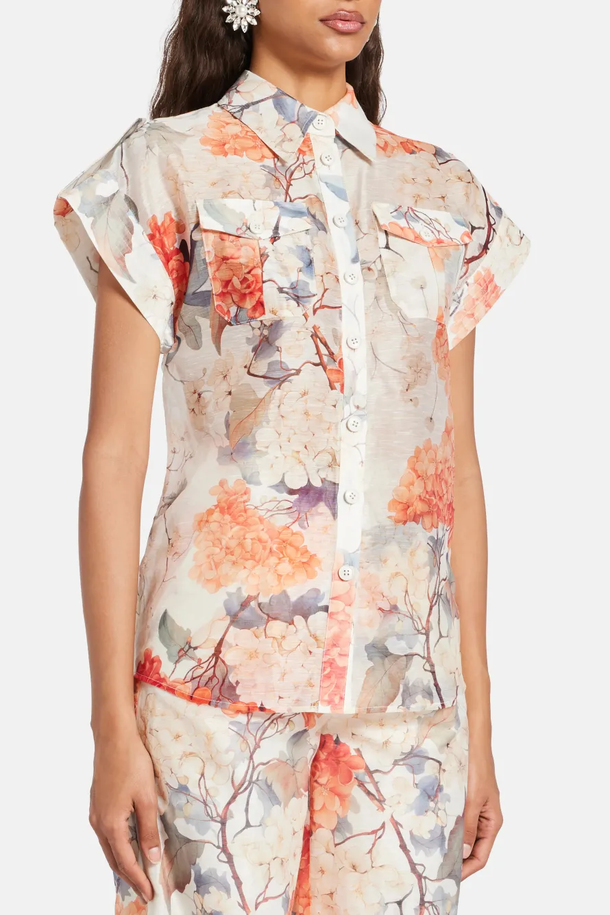 Catarina Hydrangea Blouse