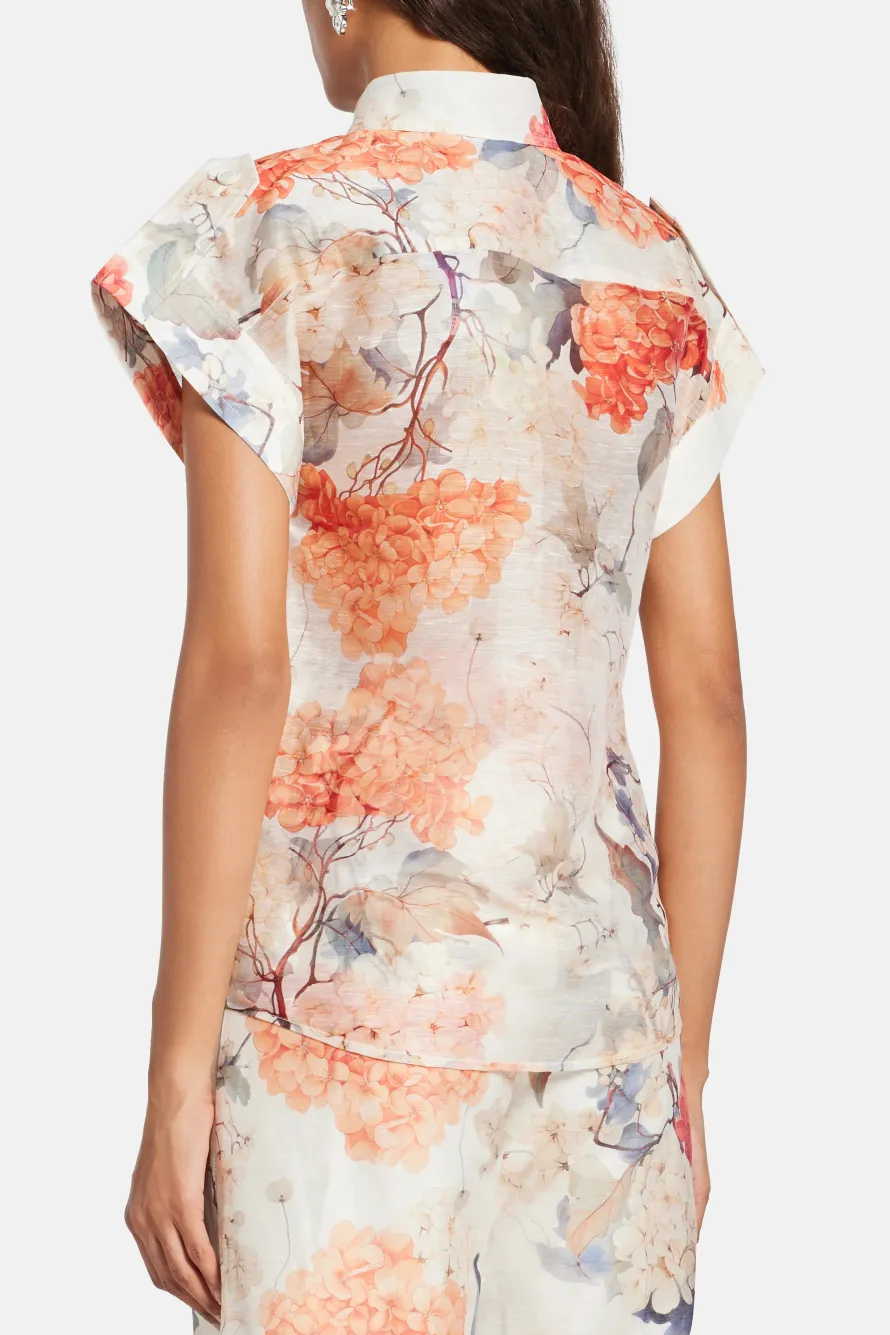 Catarina Hydrangea Blouse