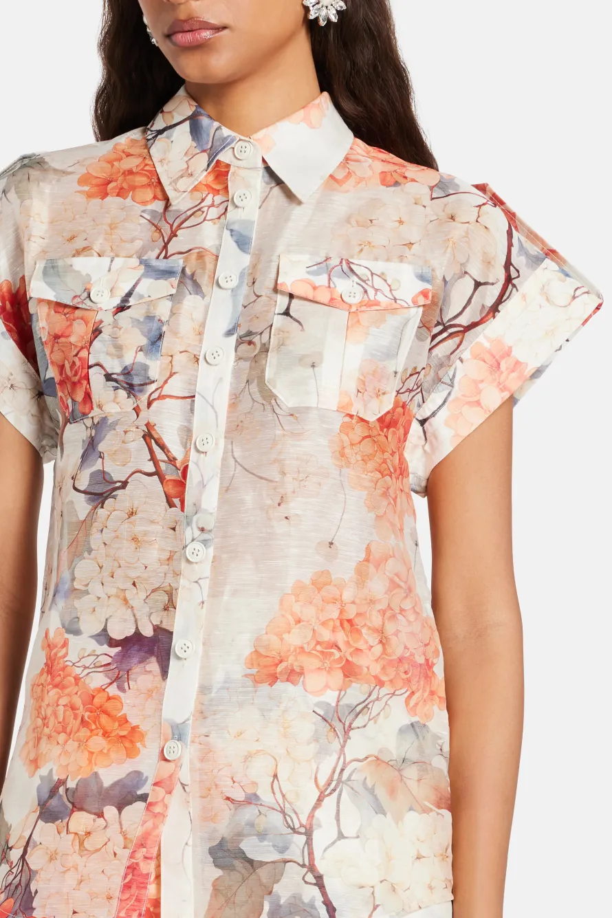 Catarina Hydrangea Blouse