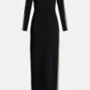 Charisma Embellished Evening Gown in Black