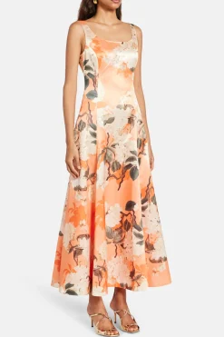 Charlotte Hydrangea Maxi Dress