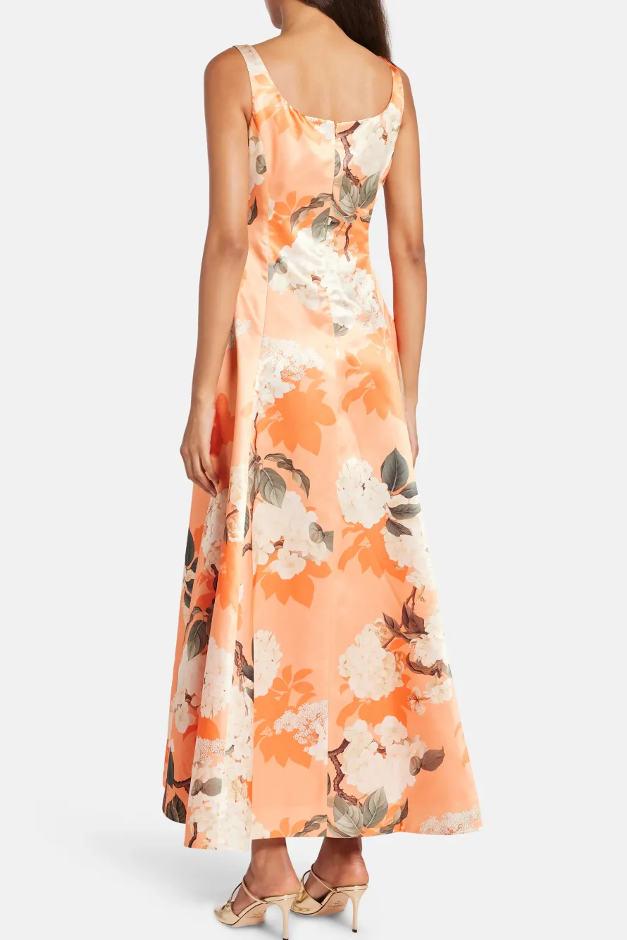 Charlotte Hydrangea Maxi Dress