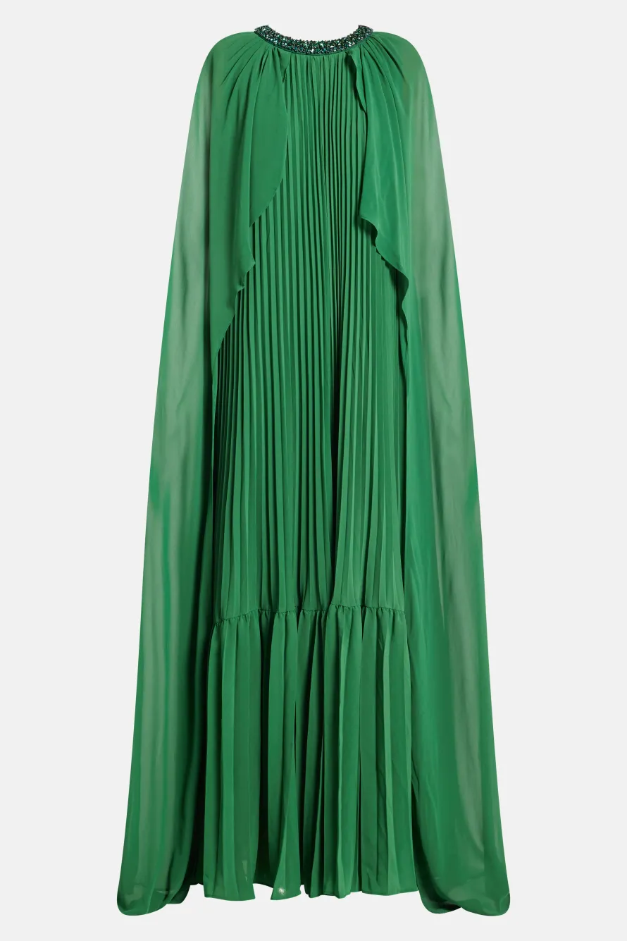Chiffon Cape Evening Dress