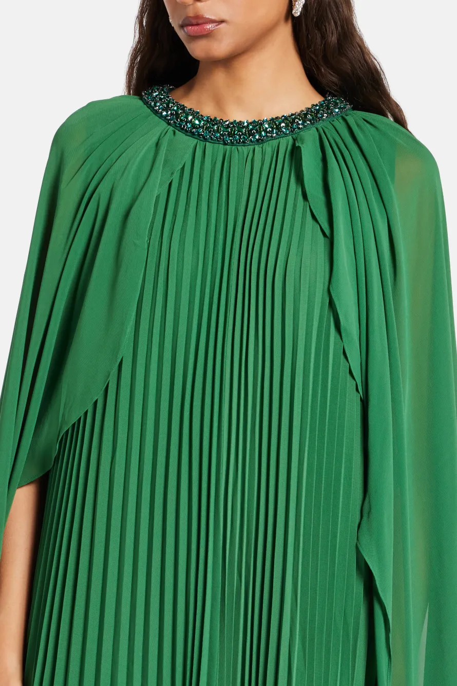 Chiffon Cape Evening Dress