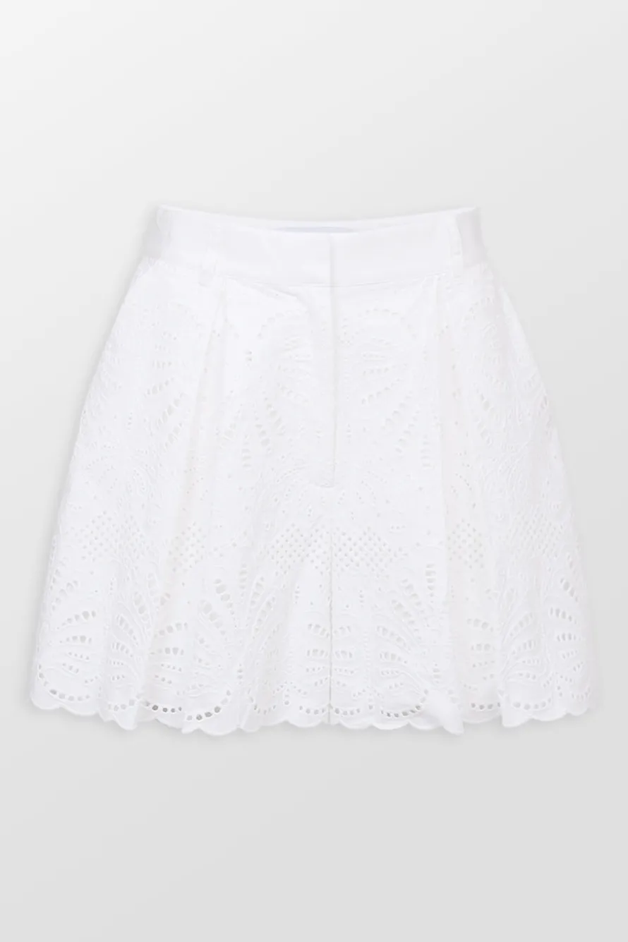 Cotton Embroidery Shorts