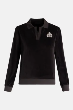 Crest Velour Polo T-Shirt