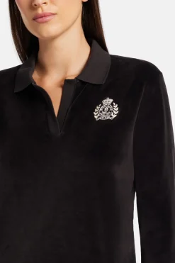 Crest Velour Polo T-Shirt