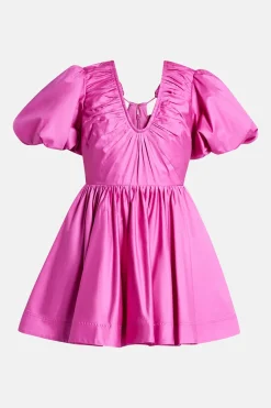 Cresting Organic Cotton Mini Dress in Pink
