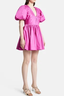 Cresting Organic Cotton Mini Dress in Pink