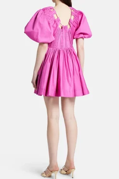 Cresting Organic Cotton Mini Dress in Pink