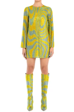 Crystal A-Line Mini Dress