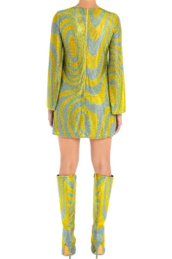 Crystal A-Line Mini Dress