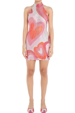 Crystal Backless Mini Dress