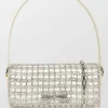 Crystal Bow Baguette Bag
