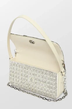 Crystal Bow Baguette Bag